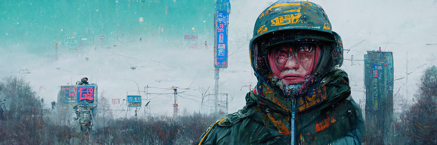 ai concept Cyberpunk Digital Art  future japan midjourney sci-fi