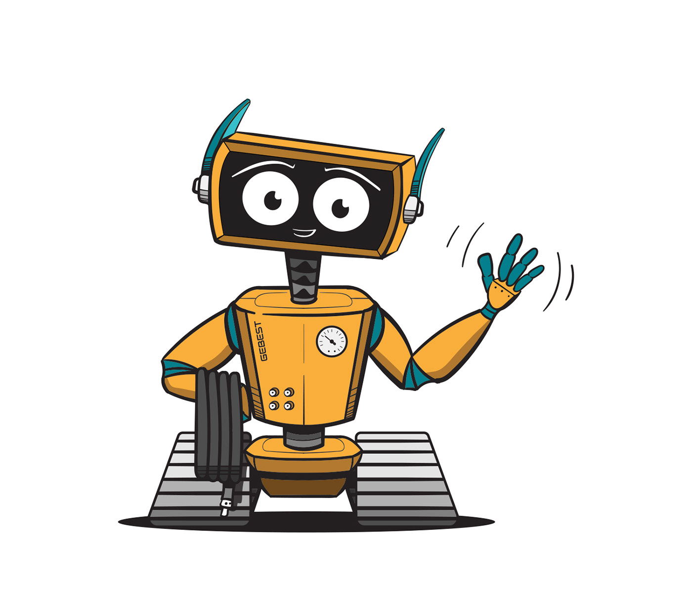 Illustrator robot sketch machine brand hero brandhero