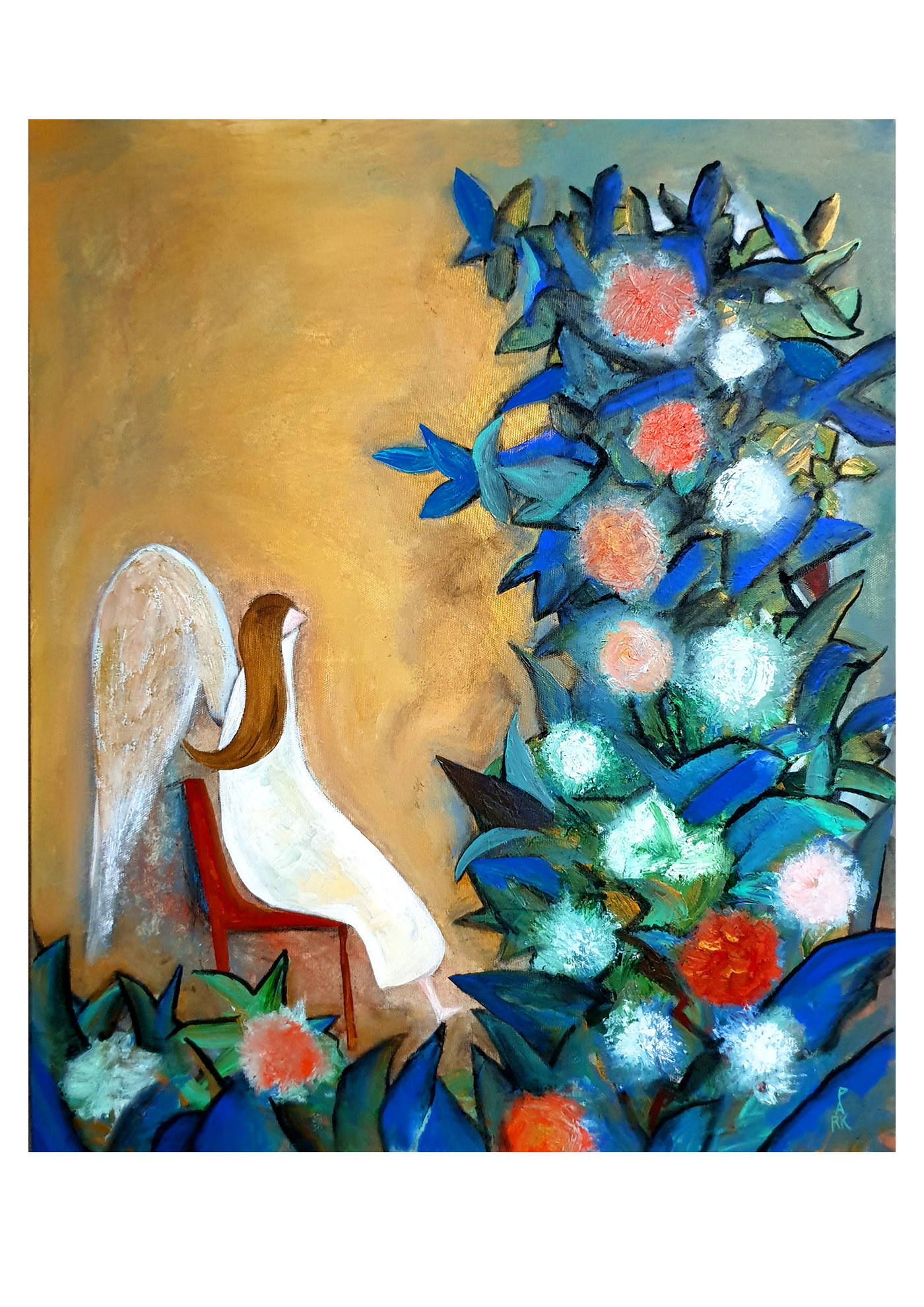 angle Catholic Exhibition  flower freedom home ILLUSTRATION  painting   peace rest