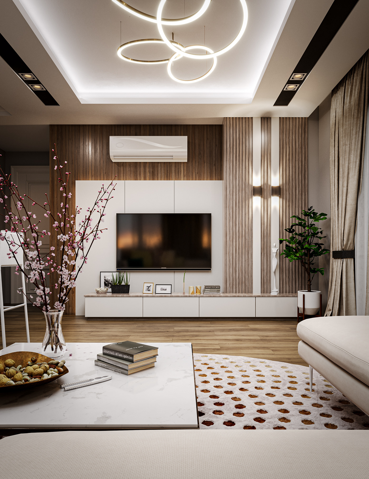 corona Interior architecture archviz modern visualization home living living room luxury