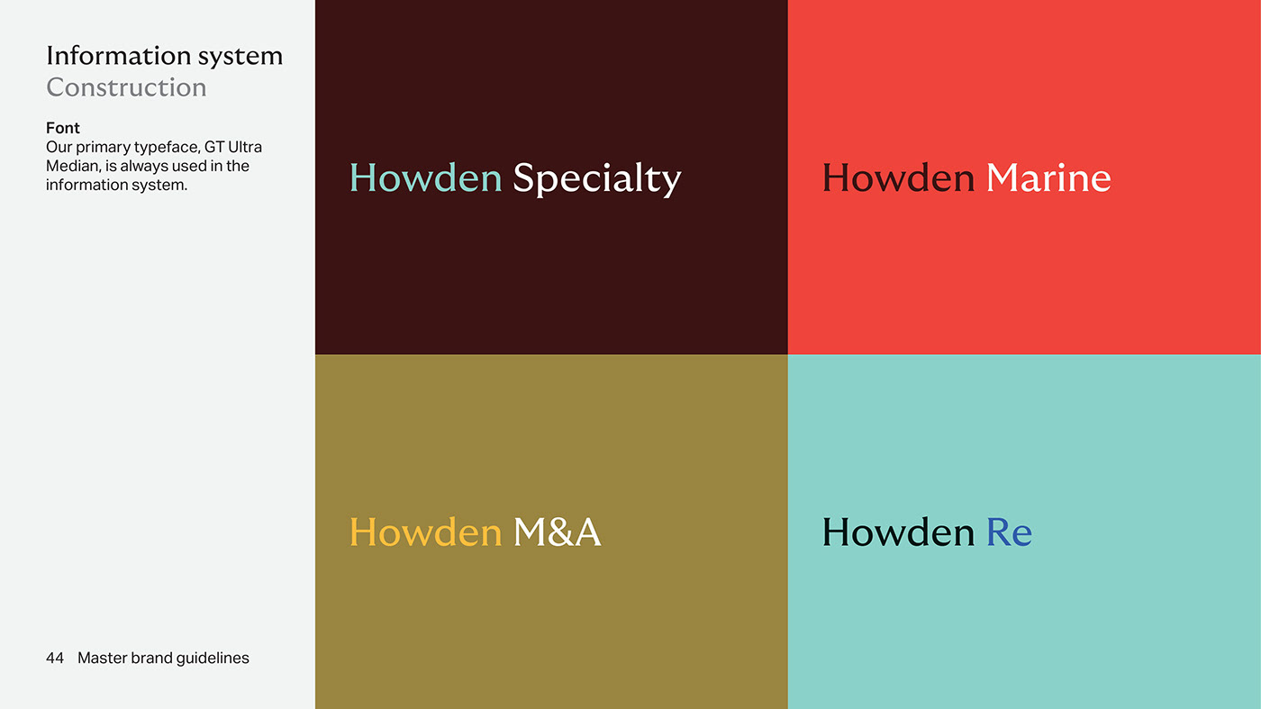 brand identity Logo Design Graphic Designer visual identity branding  brand guidelines identity brand design howden