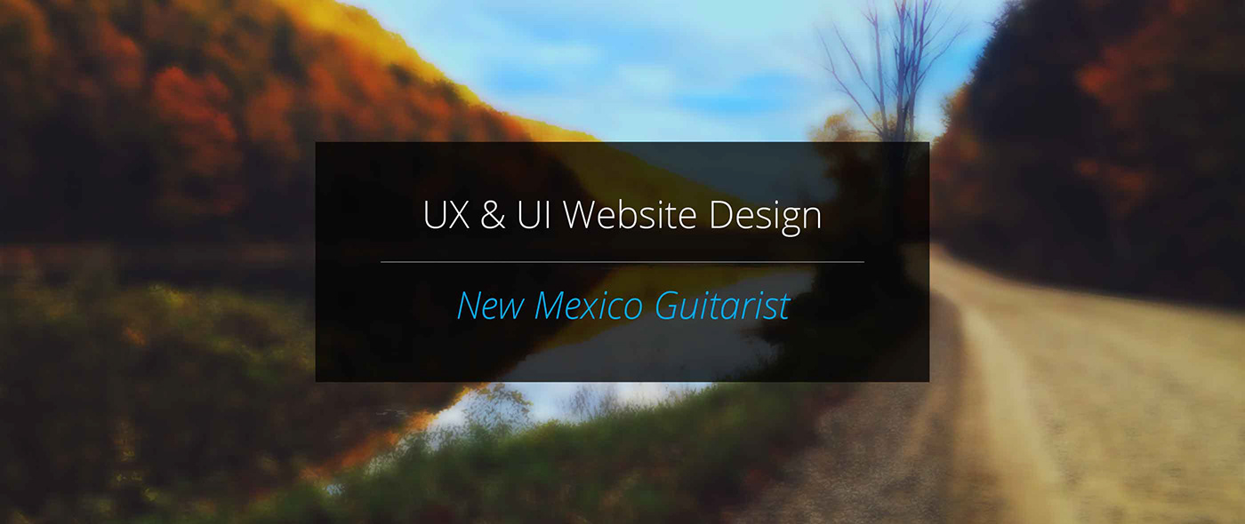 Website Design UI ux wordpress guitarist Website