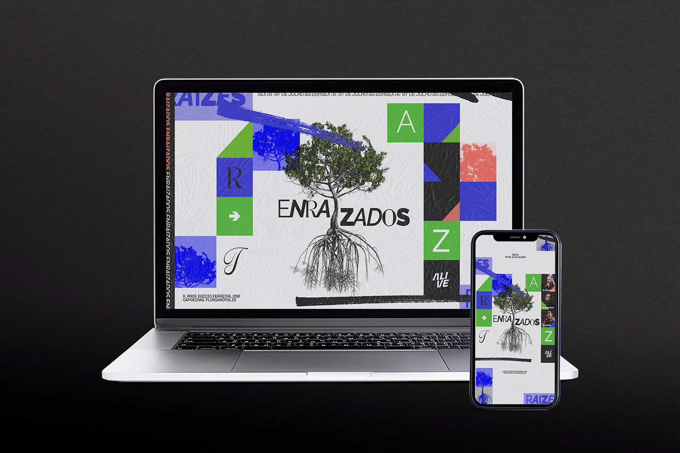 church raizes Enraizados Árvore identidade visual series cubo designchurch designigreja mediachurch