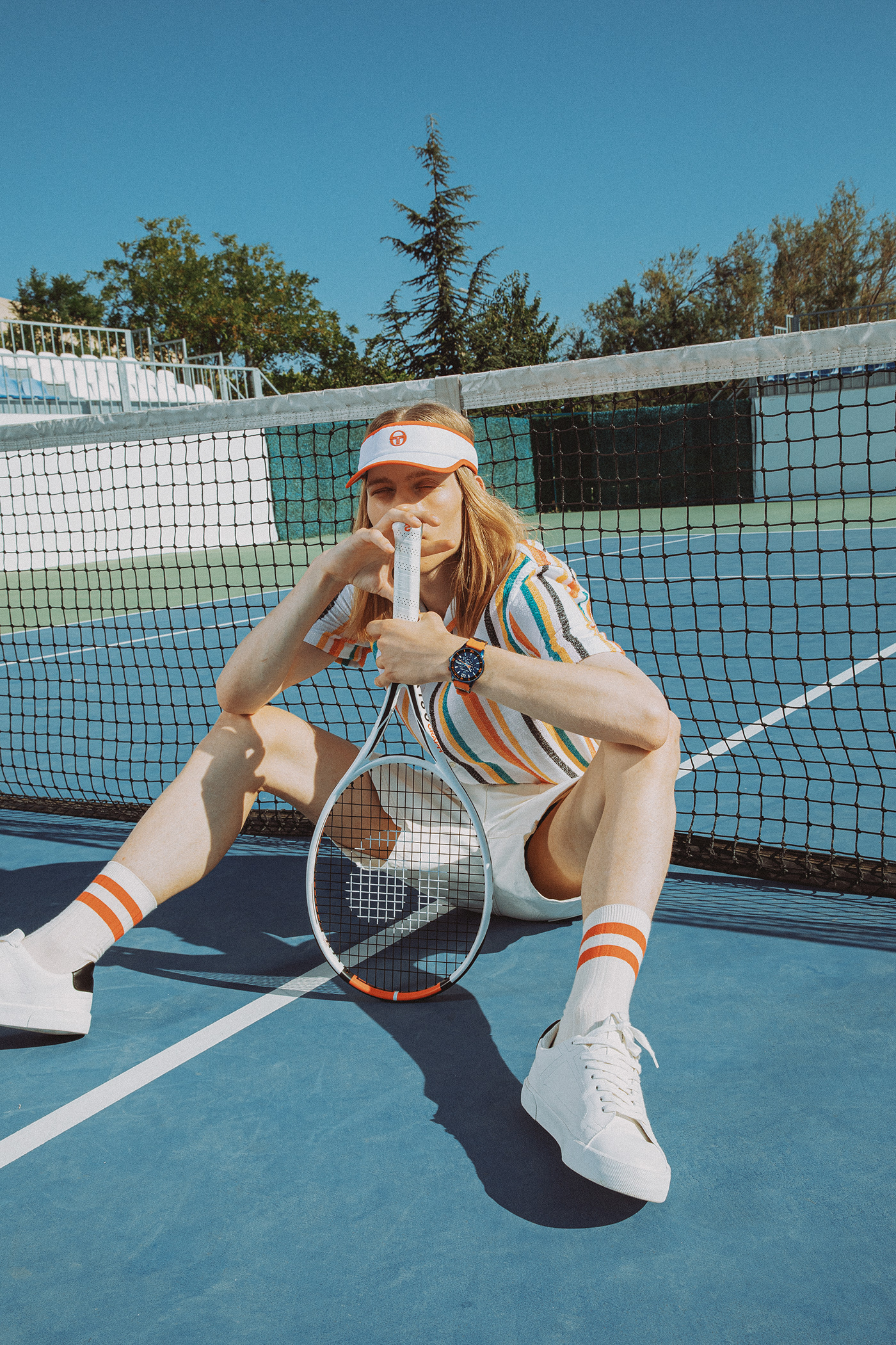 90s editorial Fashion  fashion photography magazine model SERGIOTACCHINI tennis watch watchphotography