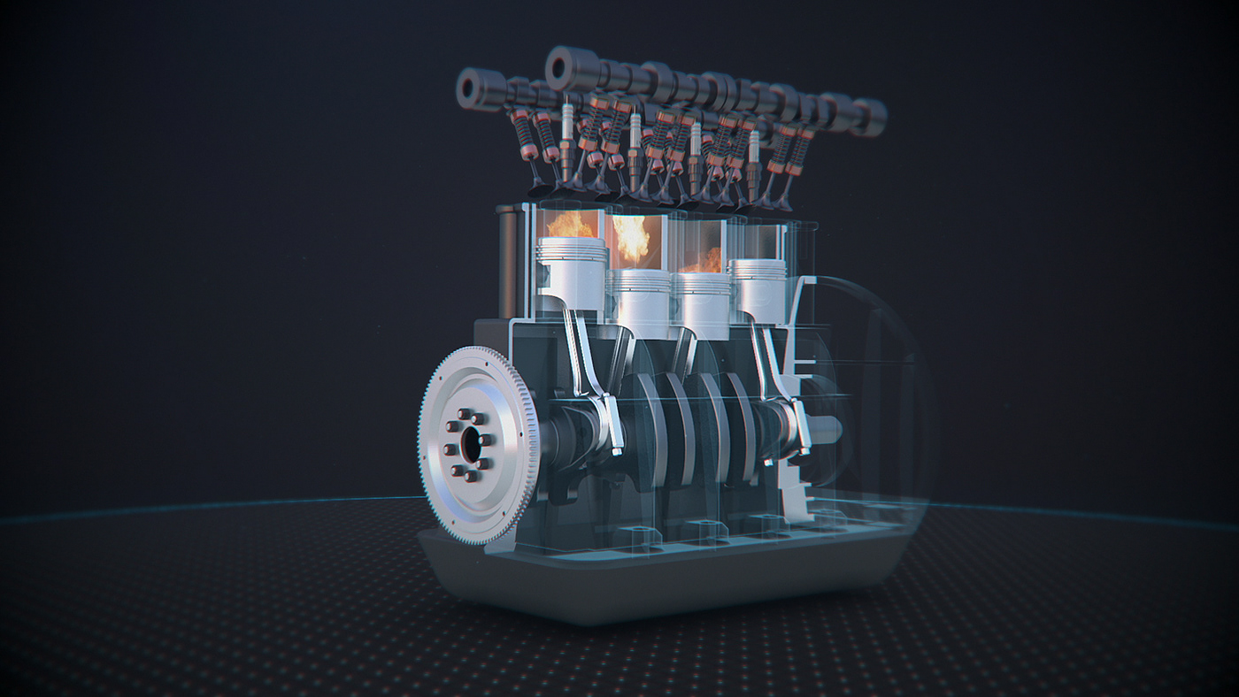Engine: animation for corporate video on Behance