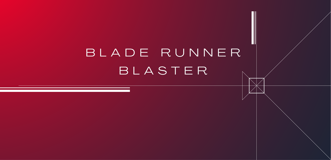 blade runner Blaster Fan Art gif gradient Gun Movies process Sci Fi vector