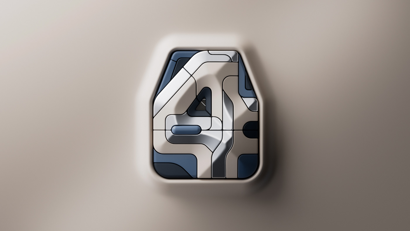 36daysoftype 3D Type letters logo 3D cinema4d modern clean futuristic