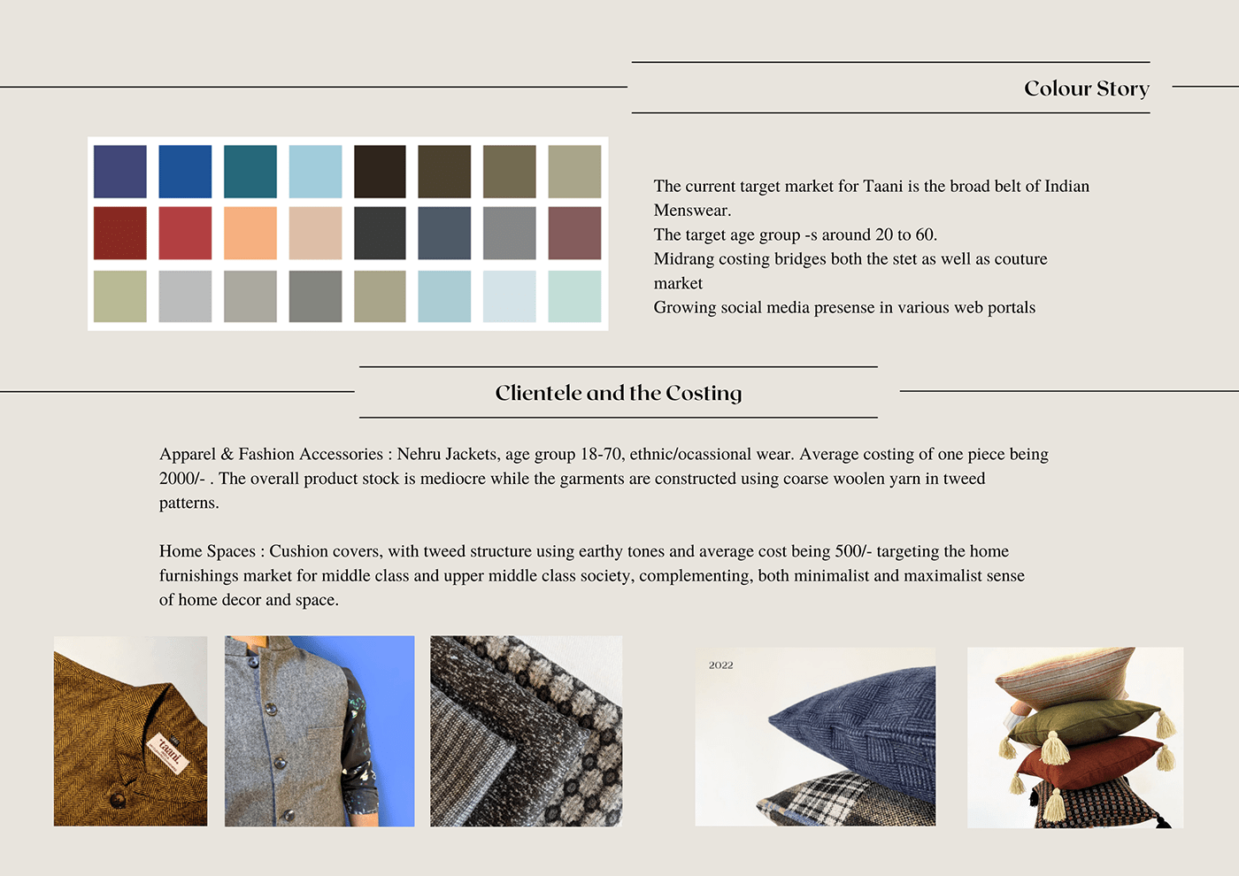 Handweaving textile design  tweed weaving