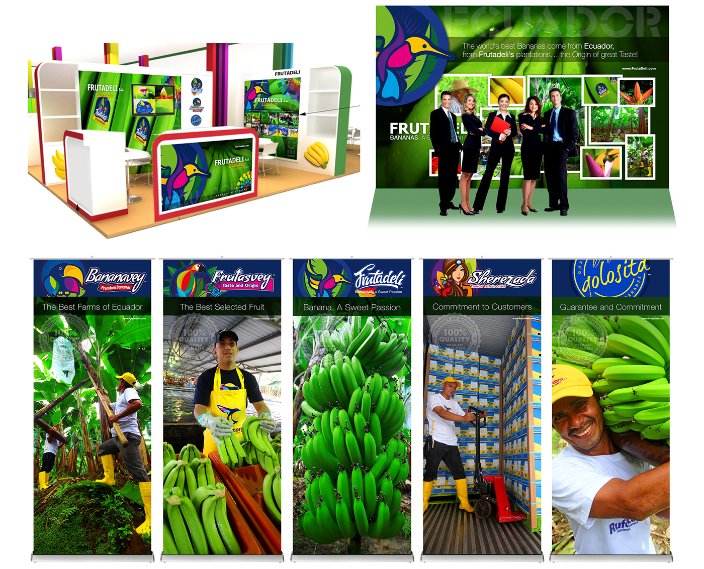 Ecuador banana farm logos brochure BANANA FARM Photography  Foods product of ecuador