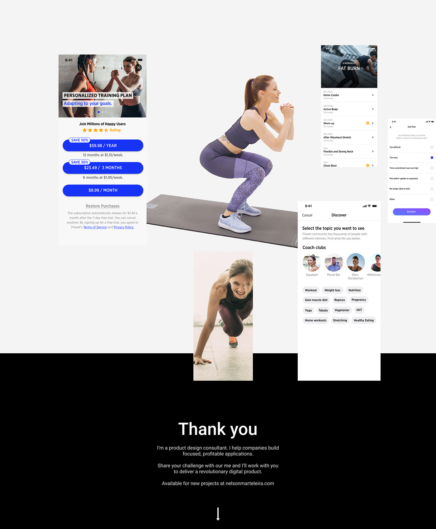app design fitness ux UI mobile