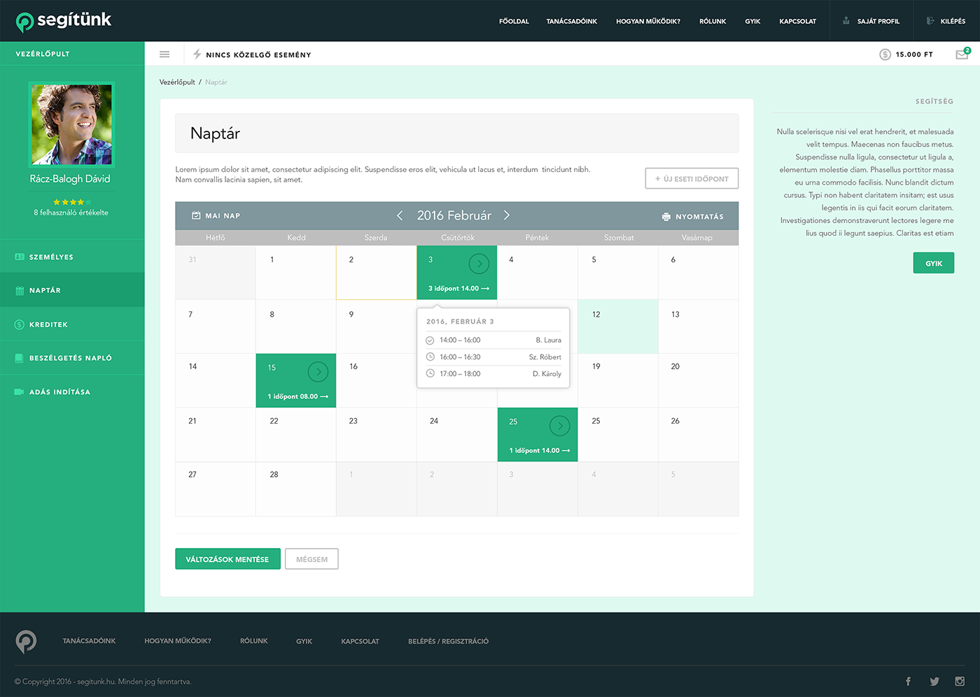 online consultant UI ux Webdesign dashboard admin landing page