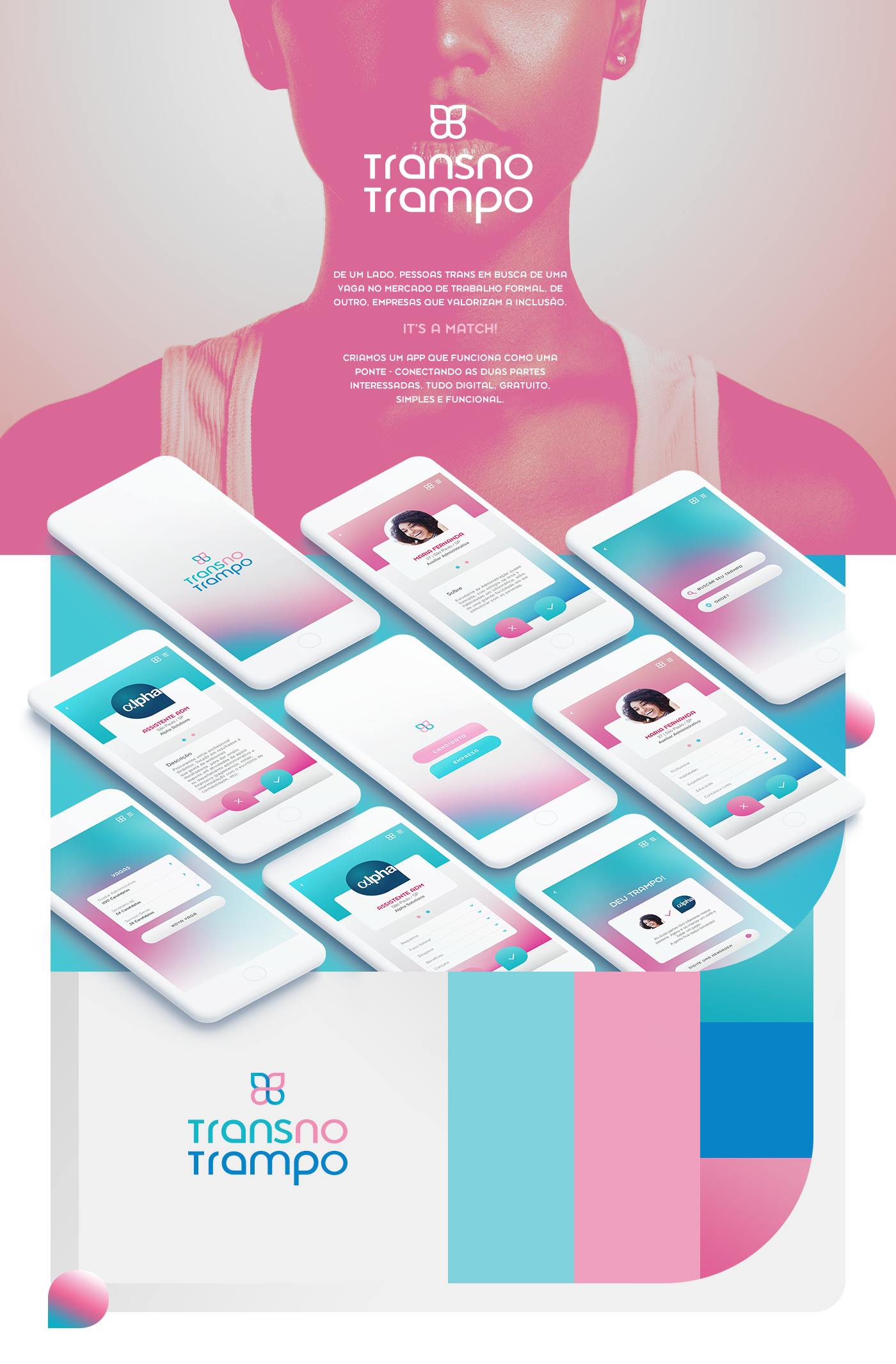 app transgenero TRANS trampo LGBT trabalho Work  aplicativo poster