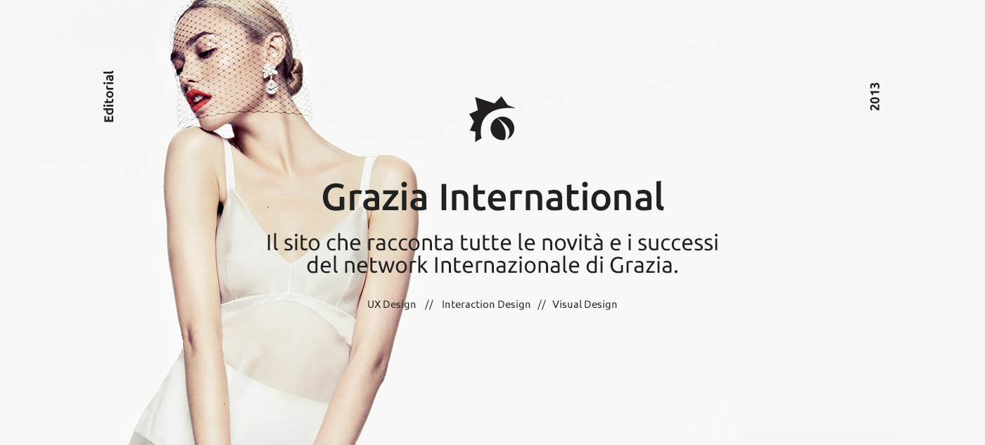 grazia graziainternational  network ArtDirection Interaction design  UI Webdesign visual design straypeople ux