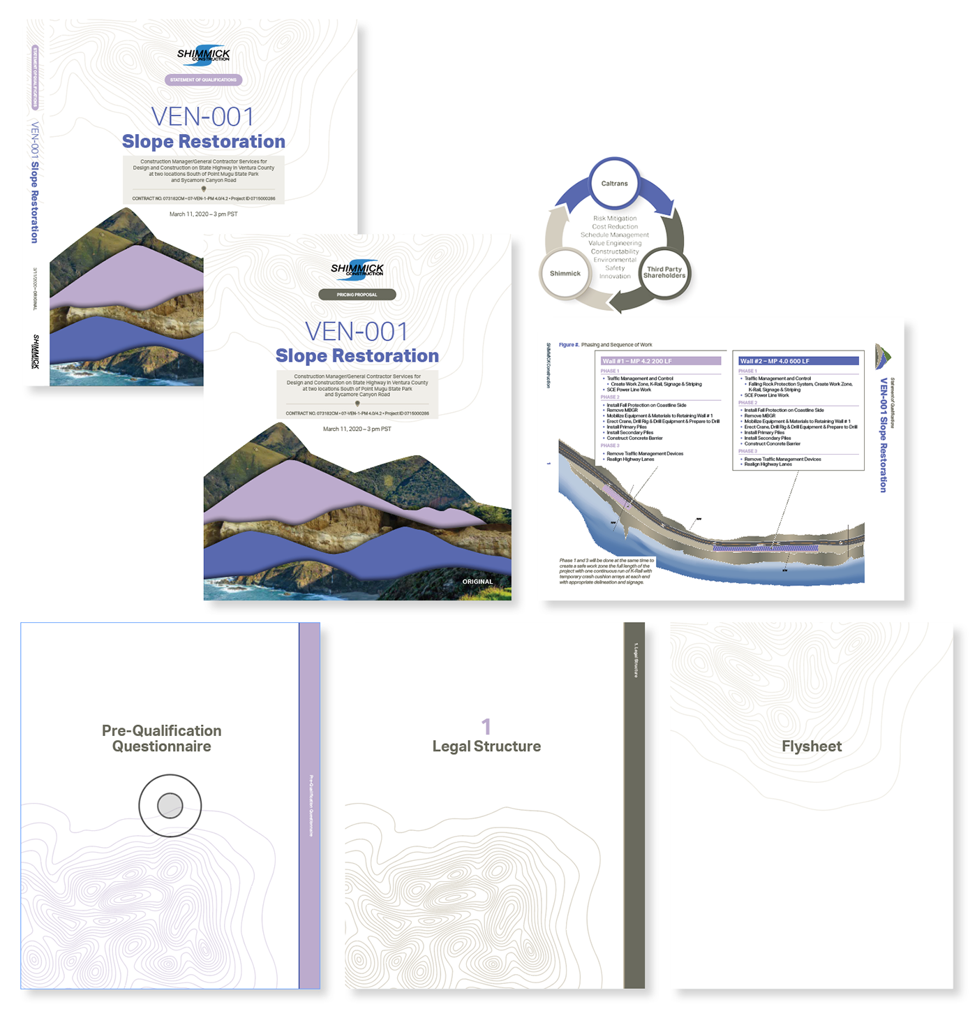 binders covers dividers Engineering  InDesign infographics maps RFP Technical Proposal