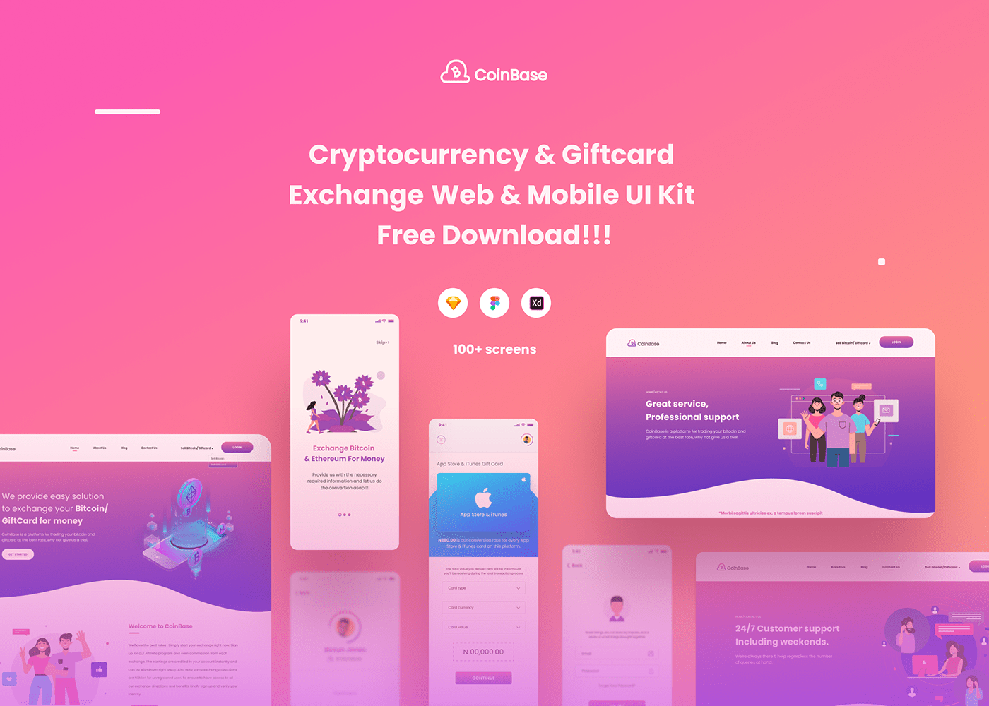 UI Designers free download crytocurrency bitcoin giftcard freebie UI/UX dashboard Web Design  Mobile Application