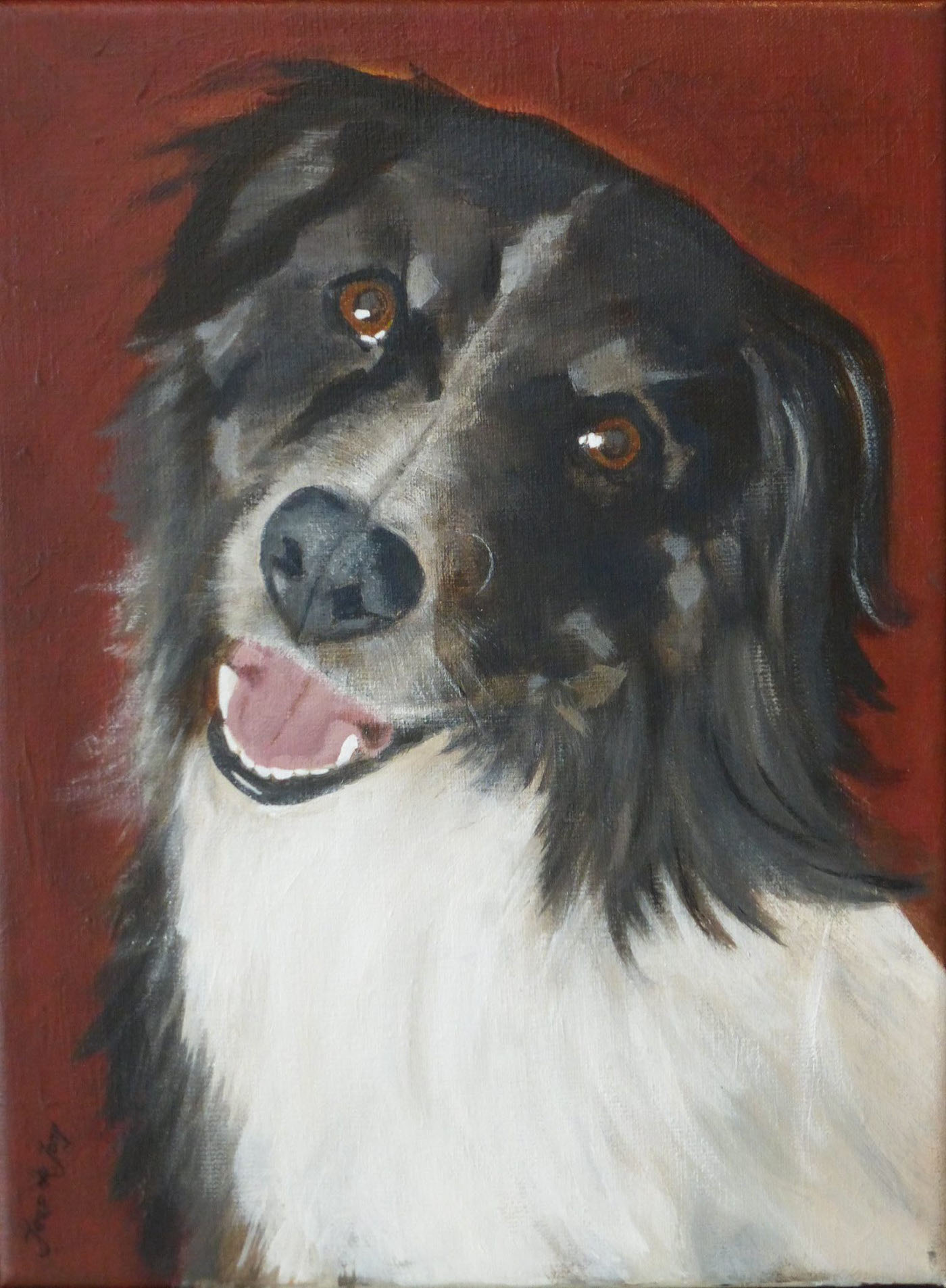 painting   Jaap portrait den haag dog