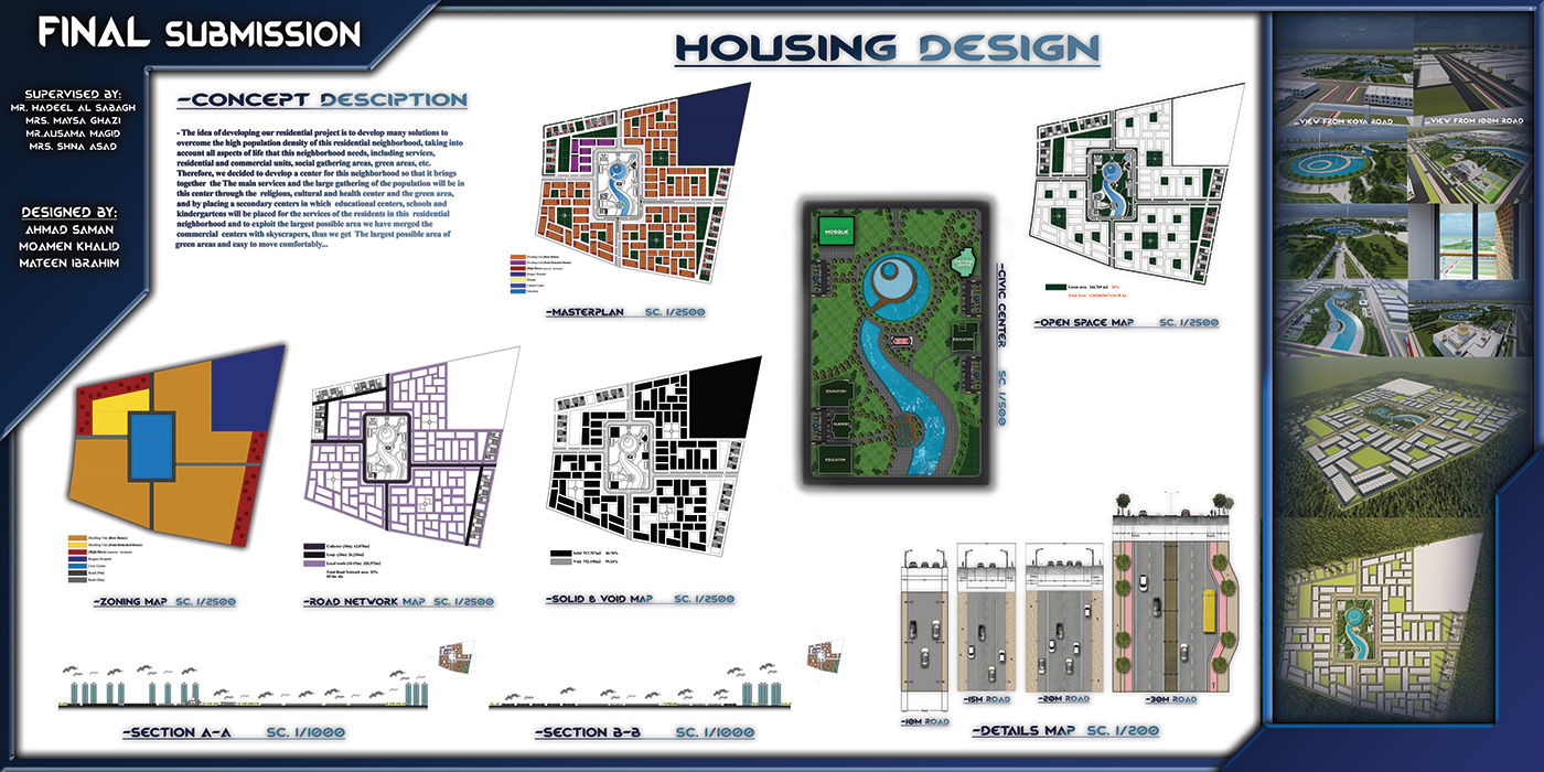 Urban urban planning architecture visualization Urban Design Landscape