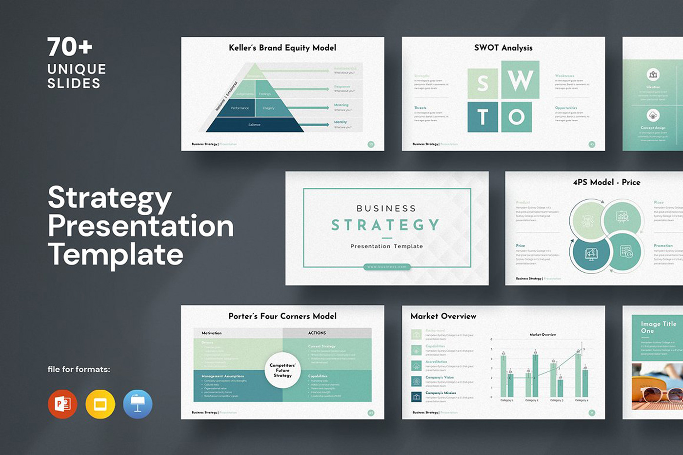presentation template corporate presentation Business Proposal company profile marketing plan Business Strategy pitch deck infographic Powerpoint templat presentation bundle