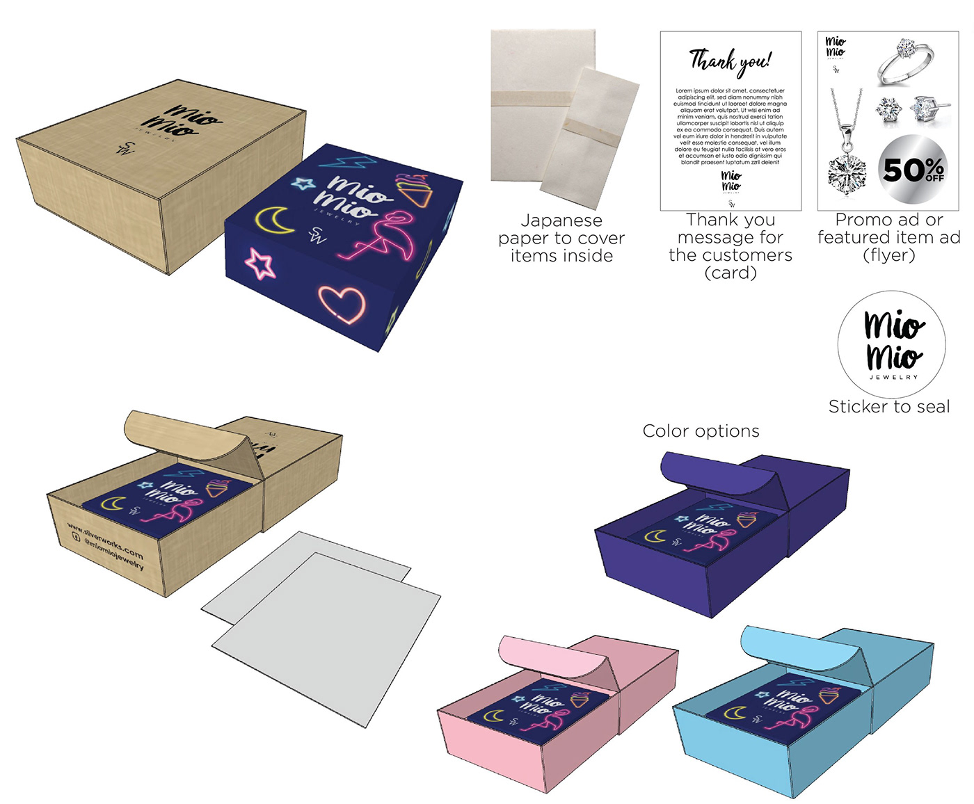 box box design graphic design  Packaging packaging design jewelry