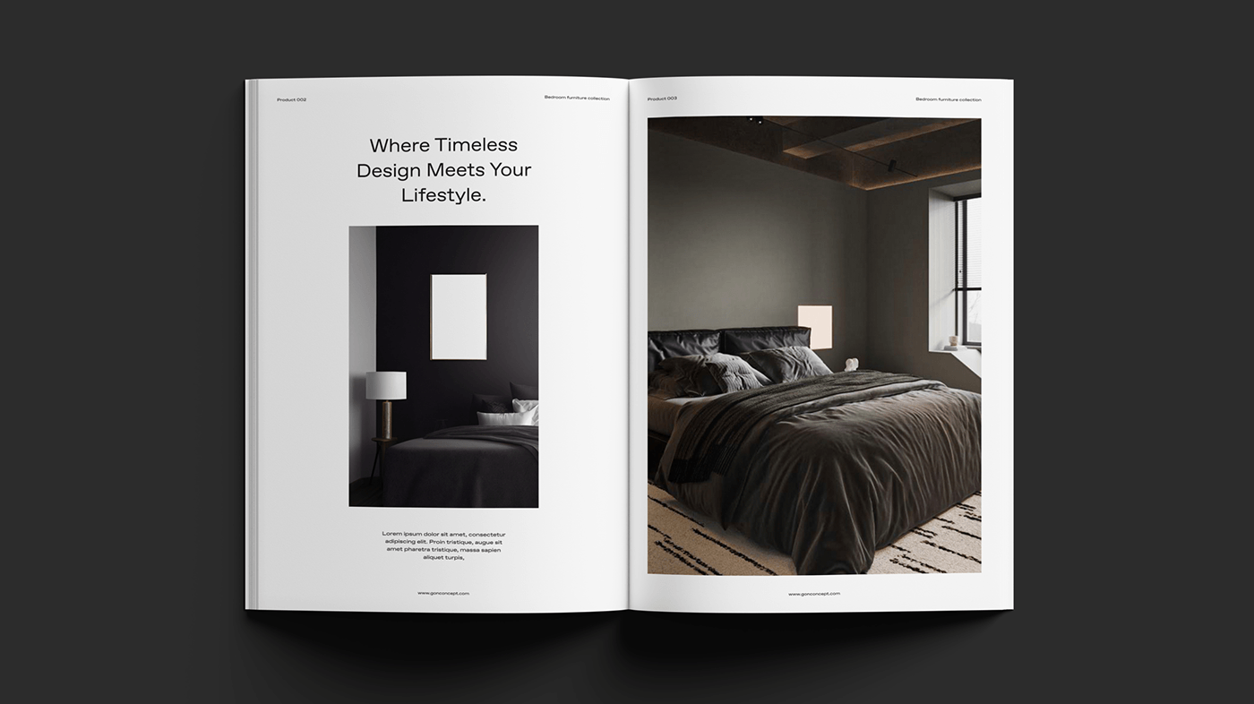 furniture branding  Interior bedroom identity visual Logo Design