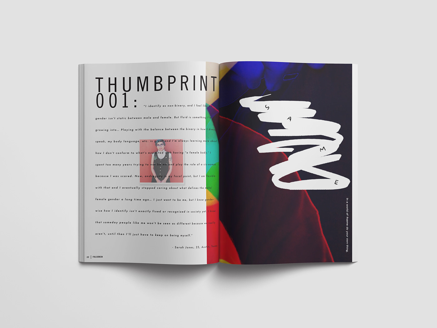 Fullscreen media publication editorial youtube magazine art direction  graphic design  print design 