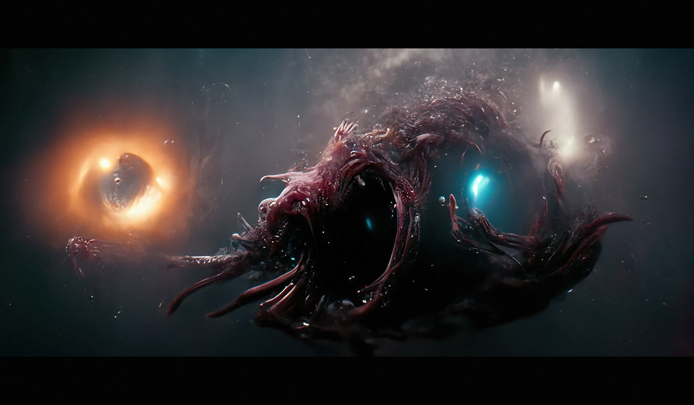 alien black hole creature galaxy nebula sci-fi Space  universe lovecraft cthulhu