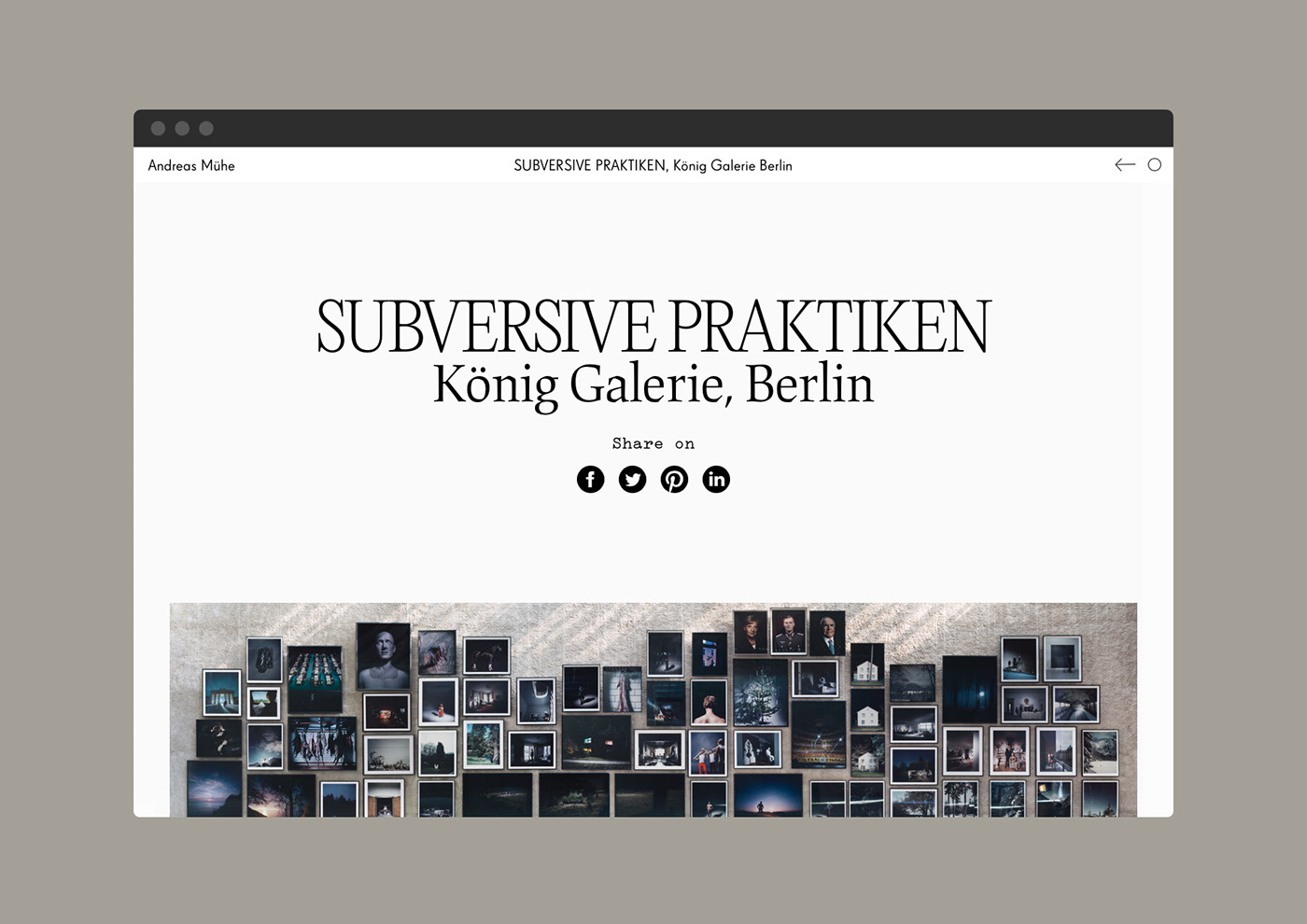 art artist berlin coding Photography  typo typography   UI/UX Web Design  Website