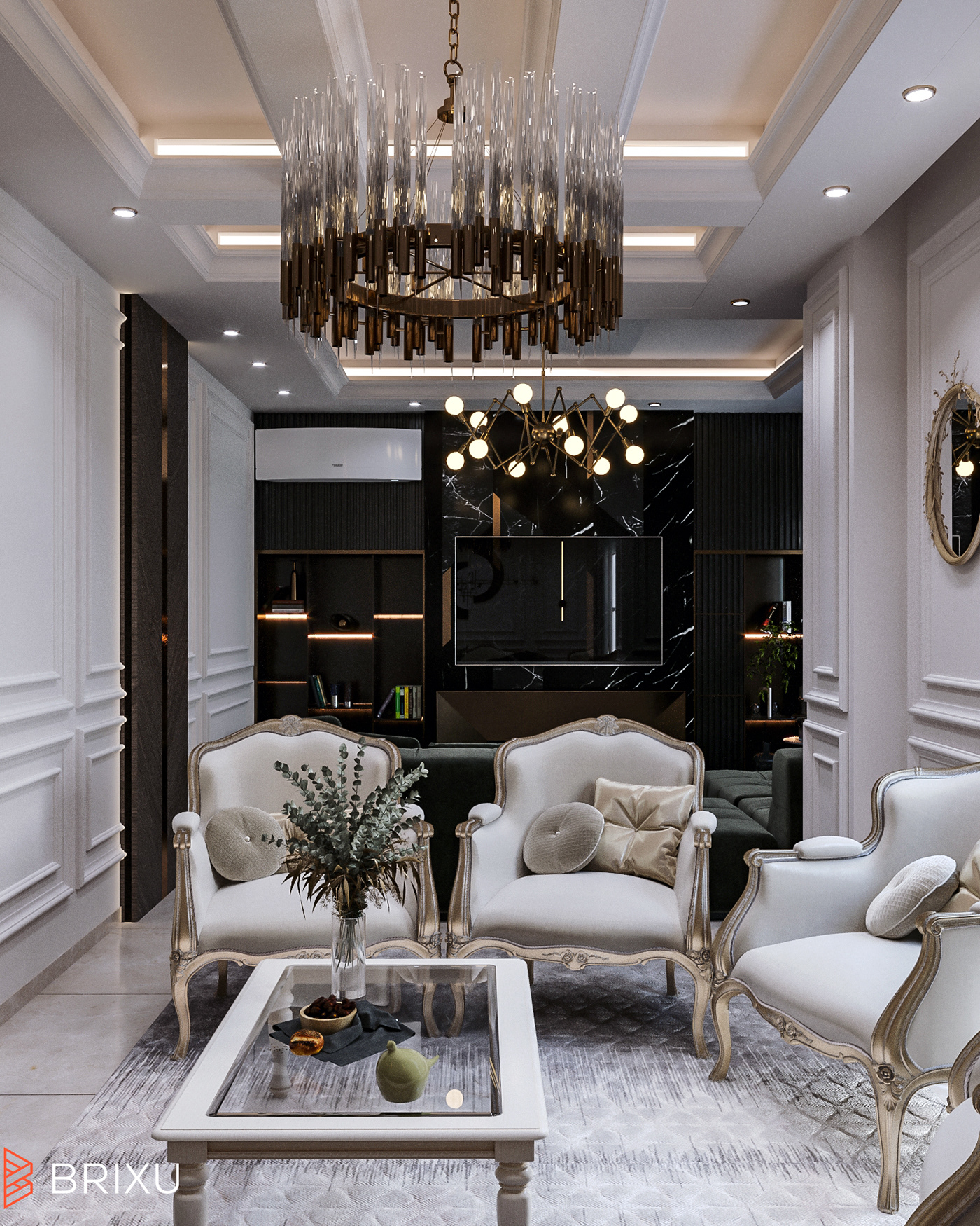 dining furniture lighting living room neoclassic reception