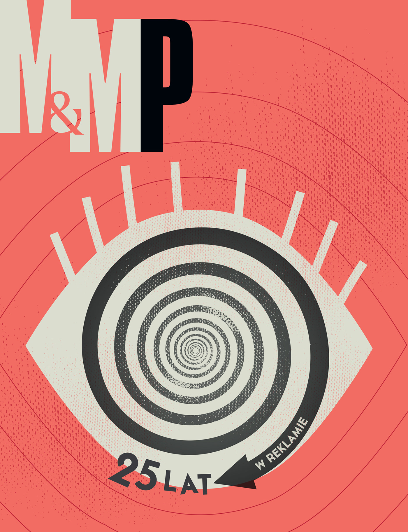 magazine cover ILLUSTRATION  eye hypnotic anniversary communication print Advertising 