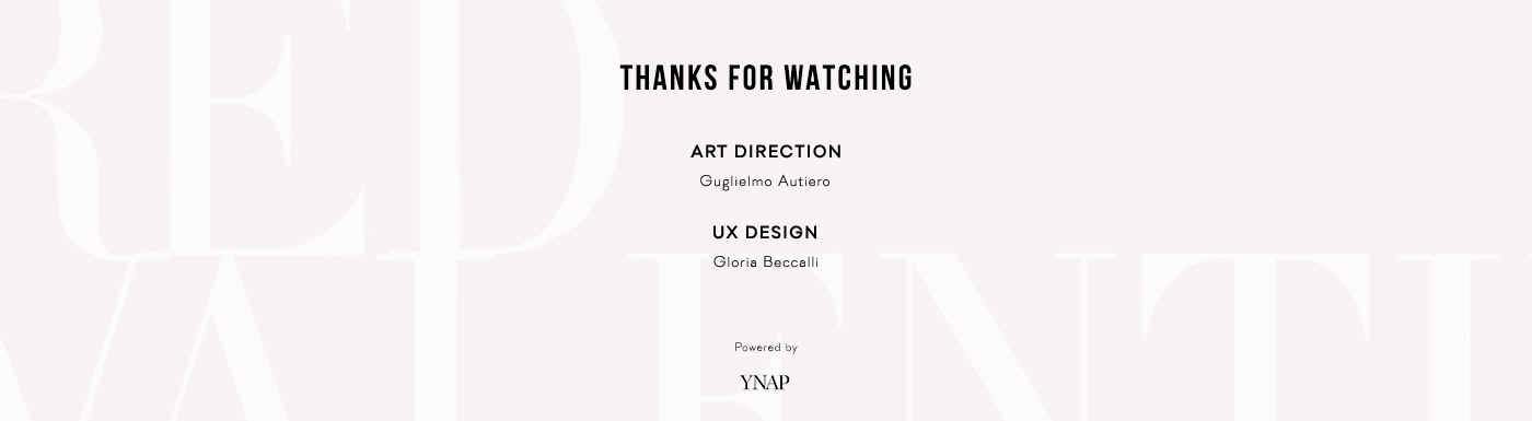 valentino e-commerce Web Design  graphic design  Fashion  photoshop dribble art direction  yoox online store