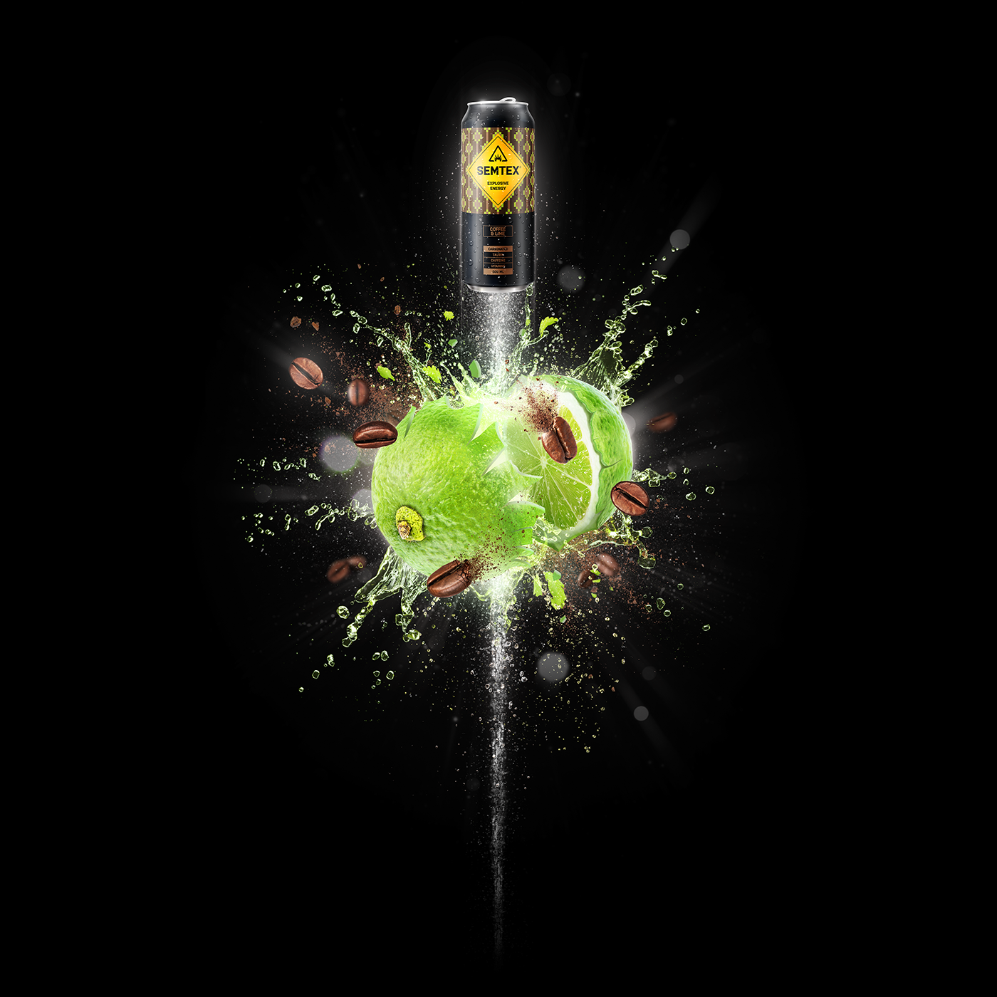 energy explosion splash Bullet can drink blast charge ice Fruit