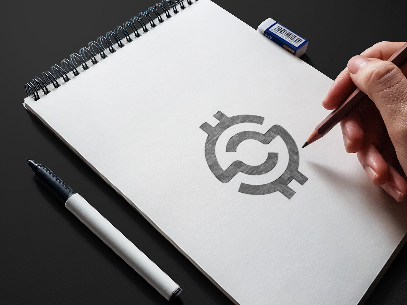 brand identity branding  coin logo Crypto Logo currency Icon Logo Design Logotype Modern Logo visual identity