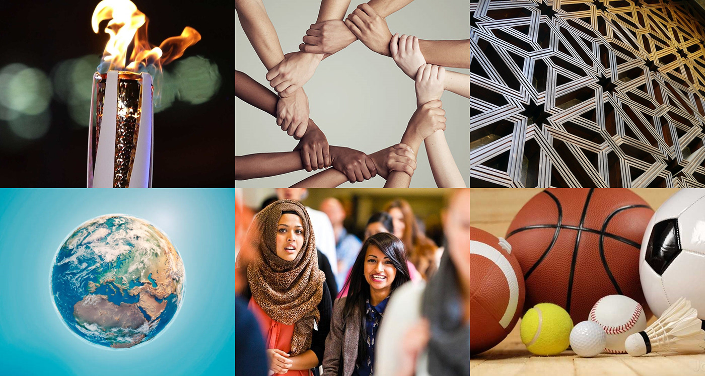 Rebrand sports Tournament islamic Global weave community educational unity logo
