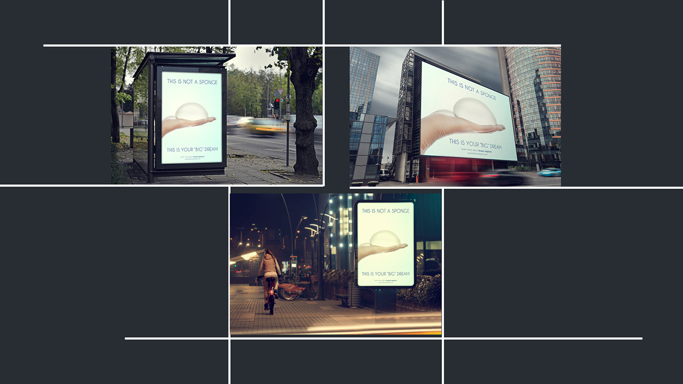 breast implants commercial creative Health Tourism metro Outdoor poster reklam social media