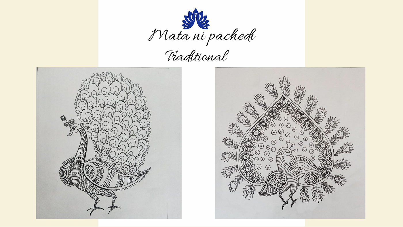 hand sketching motif Motif Design motifdevelopment NIFT pattern design  peacock textile design  textile heritage Traditional Textiles