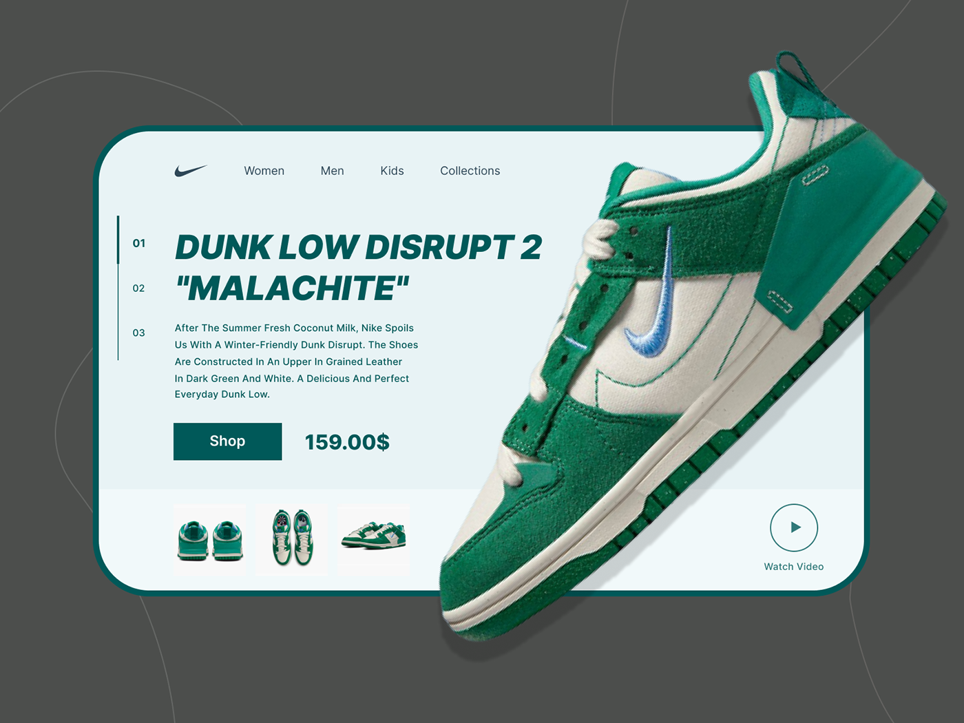 design landing page Web Design  Nike Nike landing page shoes
