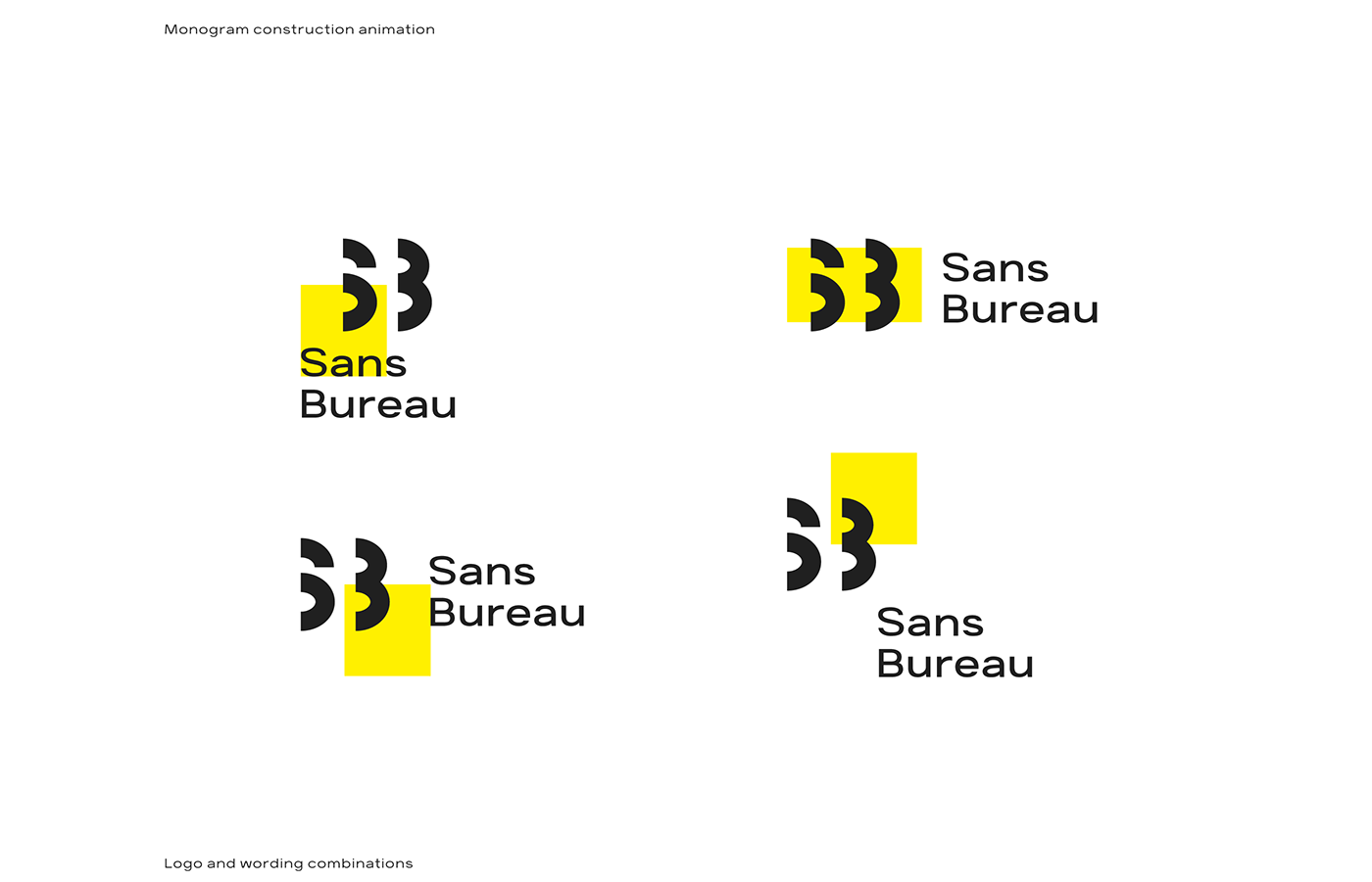sans bureau agency design system monogram modernist MID-CENTURY logo digital product branding 