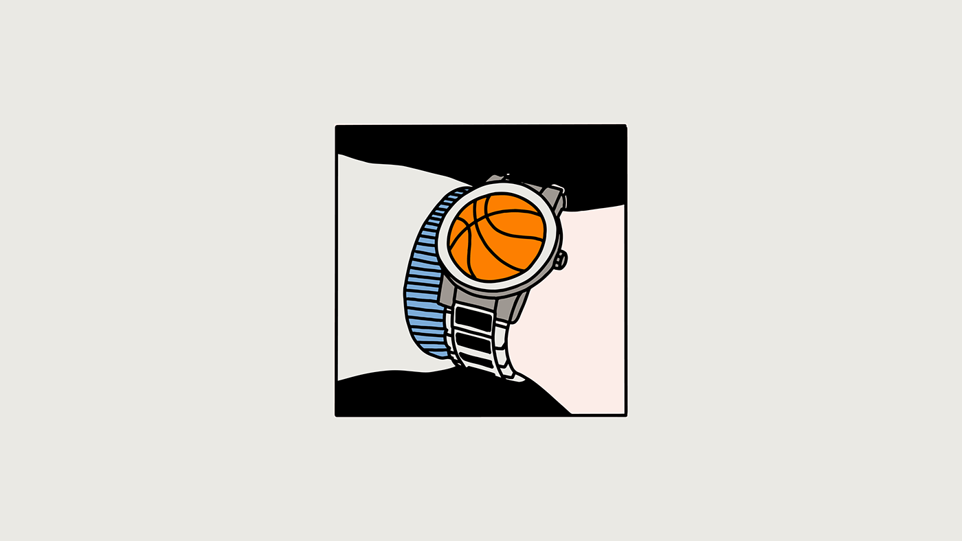 ball basketball Costa Rica delirium flat illustrations Jorge Espinoza