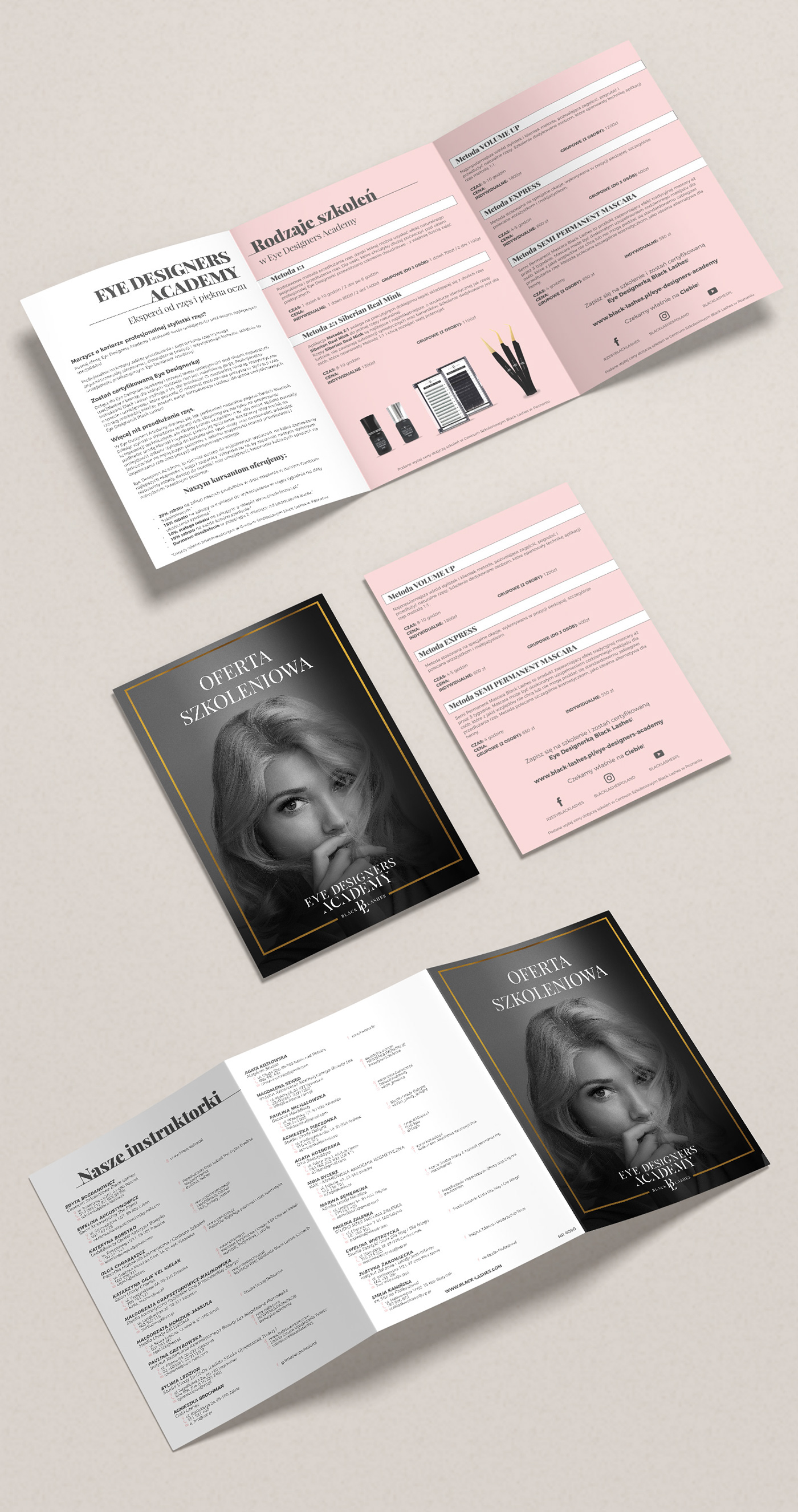 brochure Cosmetics Flyer dtp flyer Flyer Design flyers folded flyer marketing   print trifold brochure