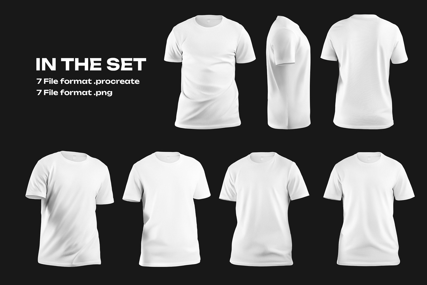 Procreate Mockup free iPad December tshirt shirt wear apparel 3D