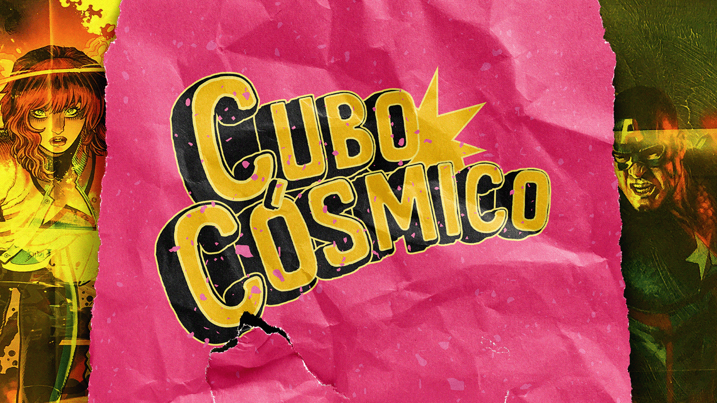 comics quadrinhos logo identity brand typography   hq pop