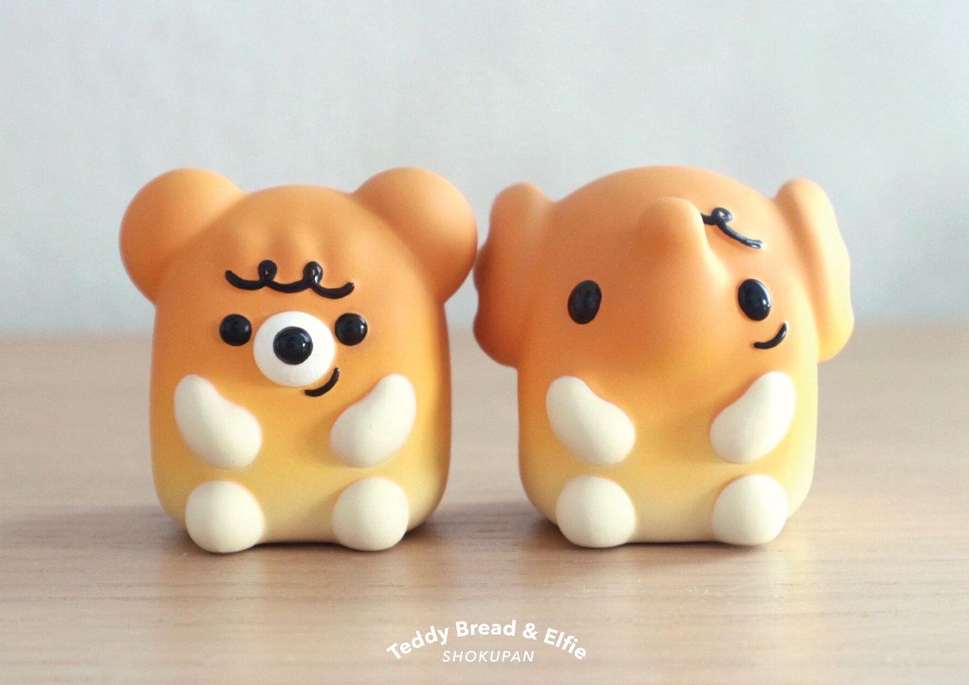 3dprinting arttoy bread designer toy Elfie model product design  Teddy