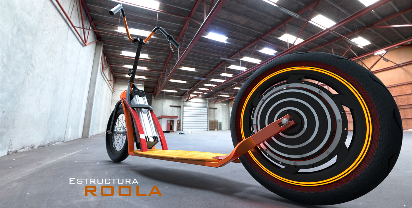 Roola Scooter electric Transport transportation design concept guadua