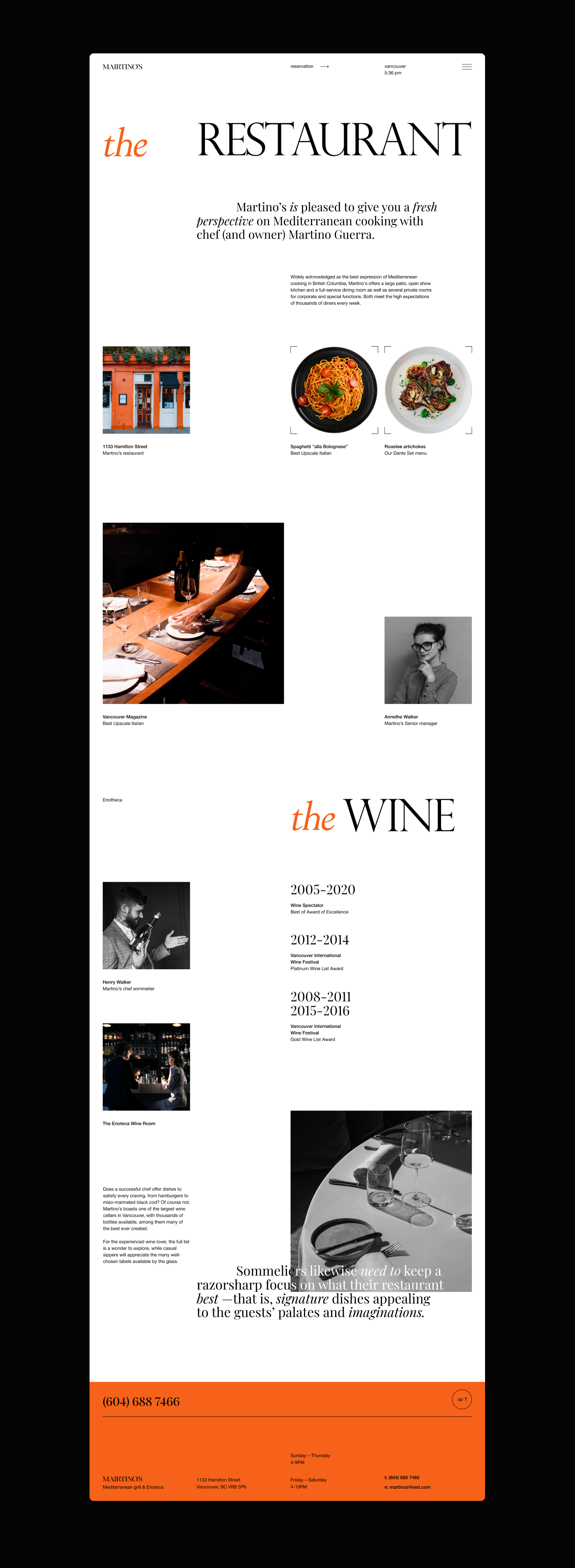 Food  Italian food restaurant UI UI/UX Web Design  Website mobile Website Design wine