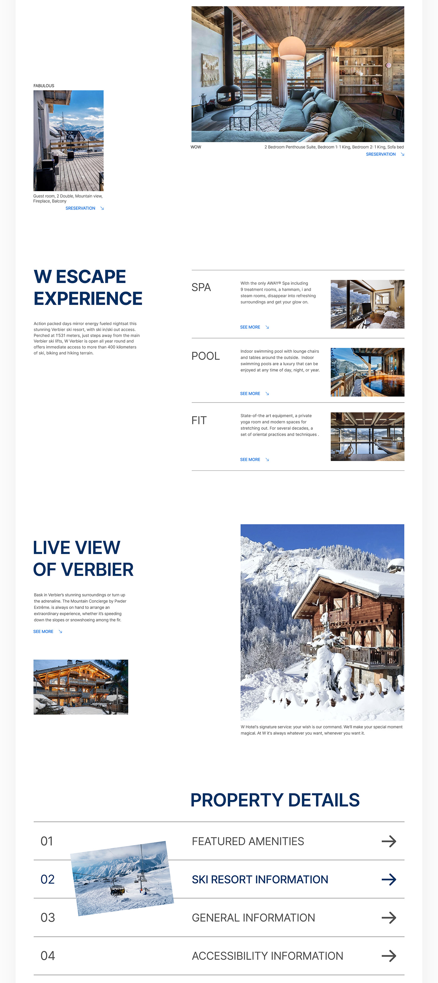 landing page site Web Design  hotel resort Travel swiss отель сайт туризм