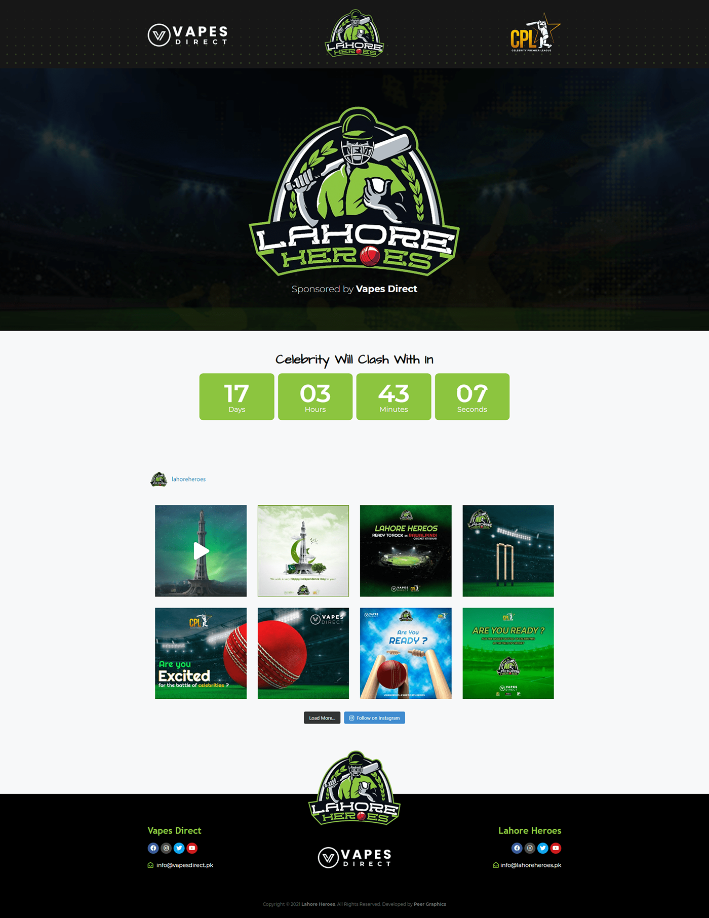 cpl Cricket lahore Pakistan UI ui design ux Website wordpress