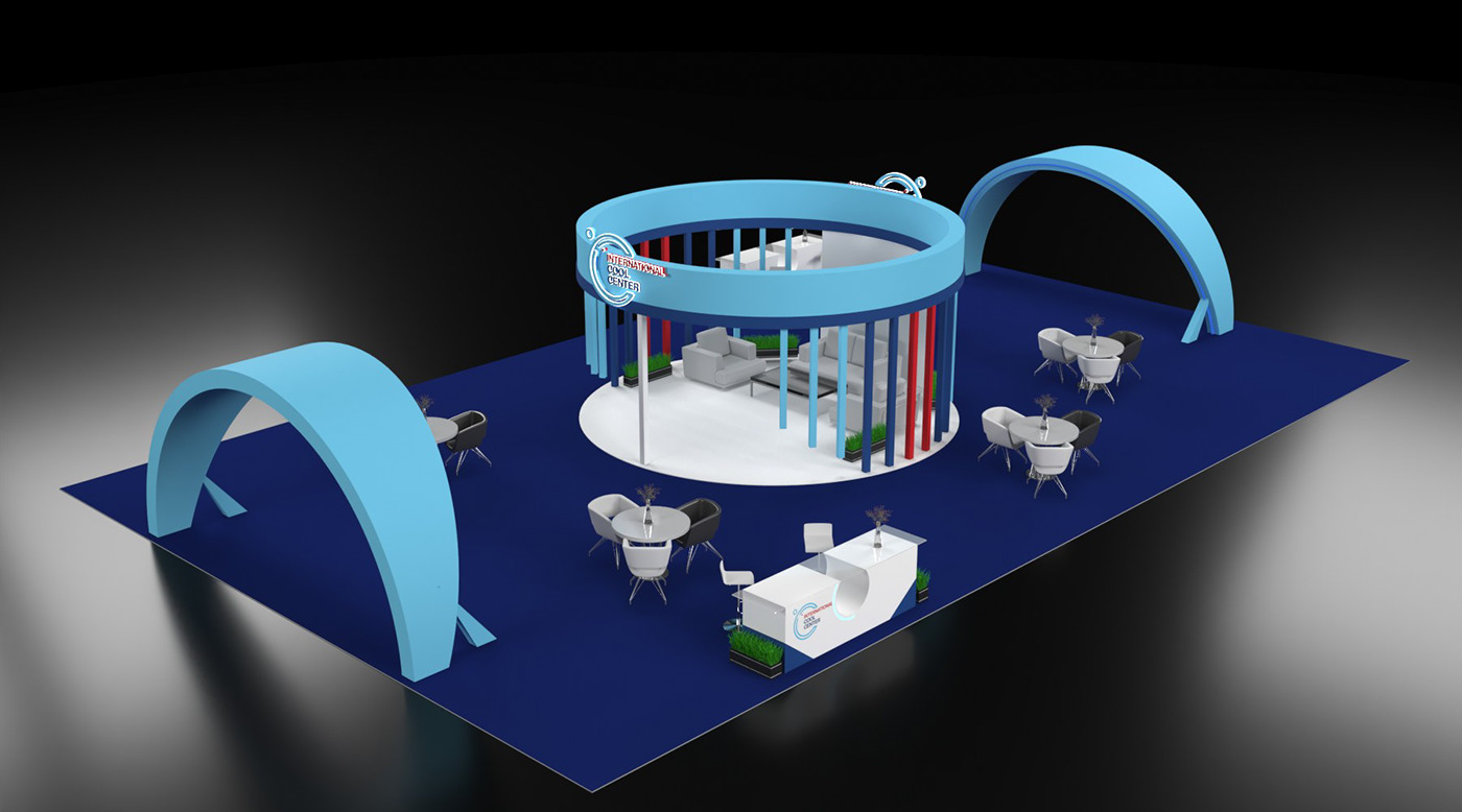 booth design 3d max V Ray