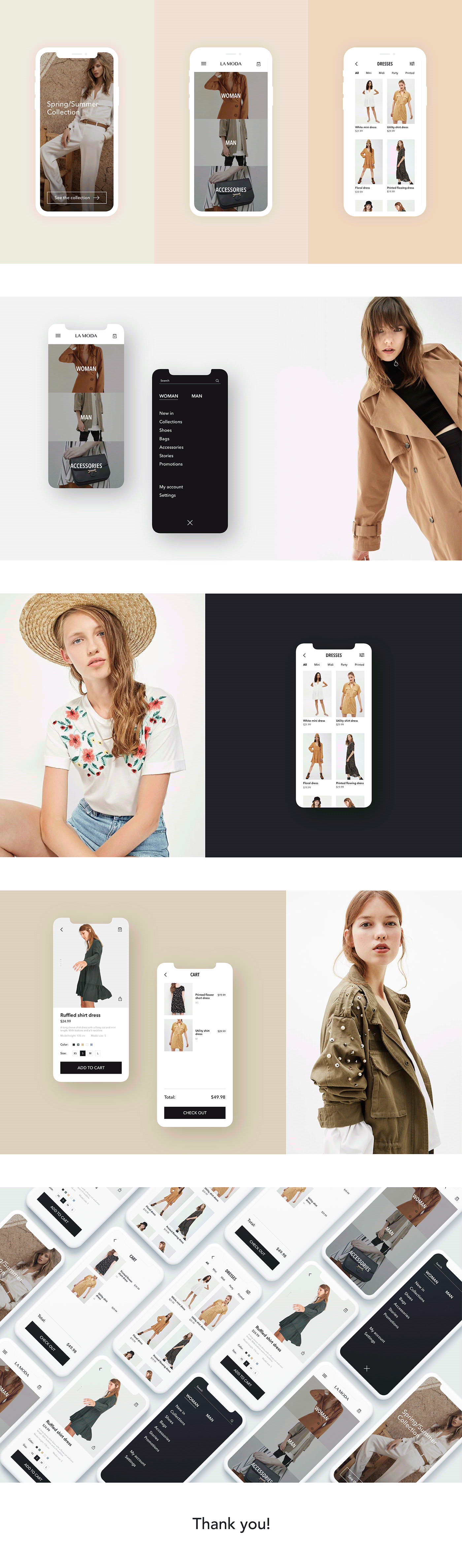 app app design brand Clothing Fashion  Fashion shop Minimalism online store UI/UX