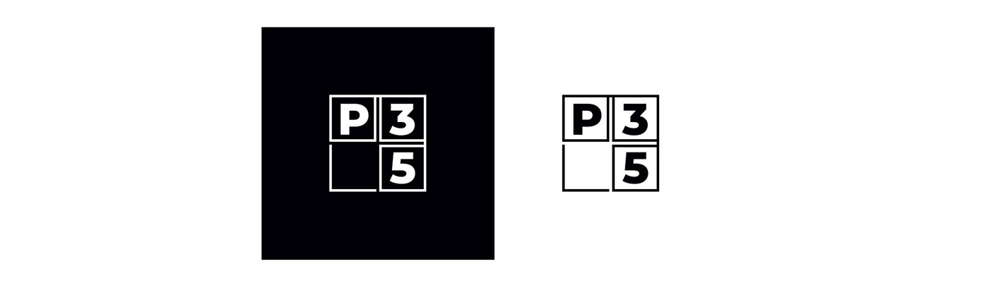 brand branding  Production minimalist video Formats modular Elastic logo black and white