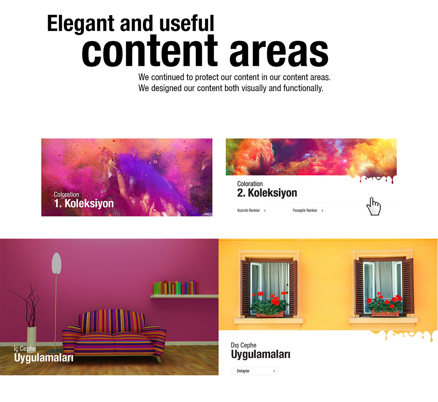 Web UI ux design colors Web Design  concept business redesign creative